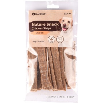 nature snack lamelles de poulet 11 cm