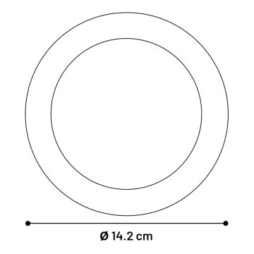 rond nylon vanille diam 14cm