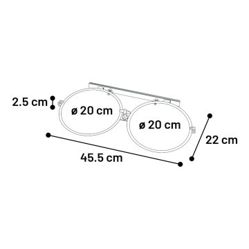 Support gamelles doubles à fixer mur et cage (vendu sans gamelle) diam 20 cm - 1.8 L