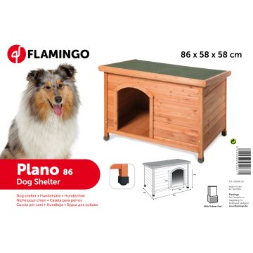 Niche chien Plano Bois