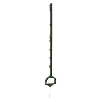 Piquet plastique avec étrier vert, 114,5cm