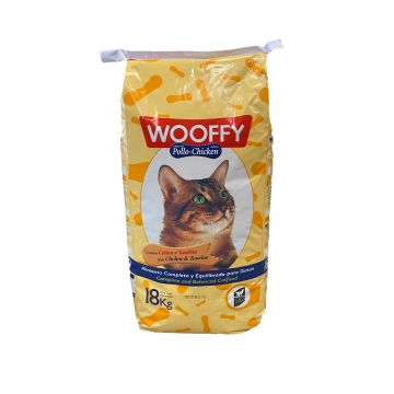 Wooffy Chat adulte Cocktail* au poulet - 18kg