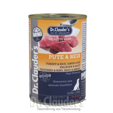 Boite Selected meat Dr Clauder's - dinde et riz