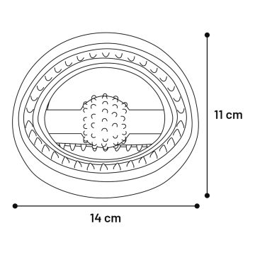 Jouet pour chien en caoutchouc Ruffus 11x14,5cm
