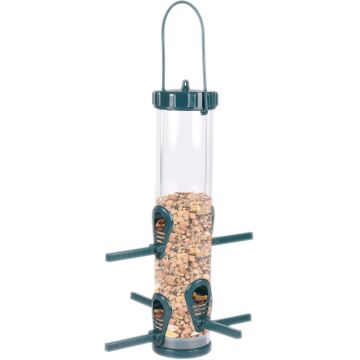 Mangeoire Silo Oiseaux Graines Survival M Plastique 22,5x22,5x34,6CM